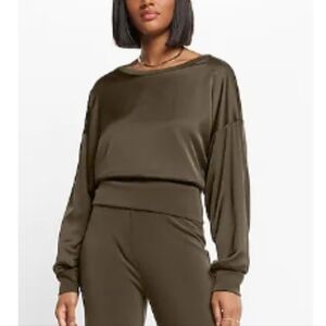 Express Silky Satin Sweatshirt